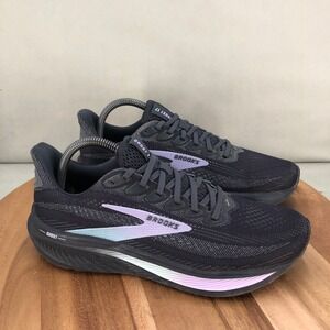 Brooks Ghost 17 Womens Running Shoes Black Purple 1204311B081 Size 10 Medium B